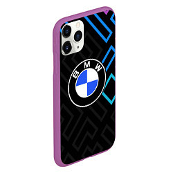 Чехол iPhone 11 Pro матовый Bmw абстракция, цвет: 3D-фиолетовый — фото 2