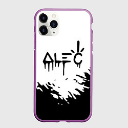 Чехол iPhone 11 Pro матовый Adele album, цвет: 3D-фиолетовый