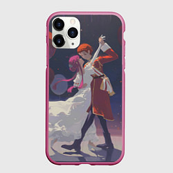 Чехол iPhone 11 Pro матовый Fern x Stark: Love Dance, цвет: 3D-малиновый