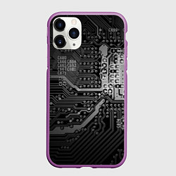 Чехол iPhone 11 Pro матовый Микросхема плата