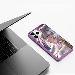 Чехол iPhone 11 Pro матовый Sousou no Frieren Фрирен beautiful, цвет: 3D-фиолетовый — фото 2