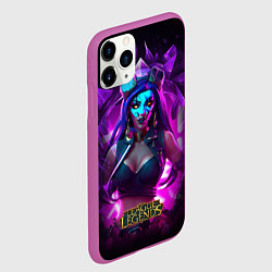 Чехол iPhone 11 Pro матовый League Of Legends Akali Kda, цвет: 3D-фиолетовый — фото 2