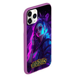 Чехол iPhone 11 Pro матовый League of Legends Kaisa Kda style, цвет: 3D-фиолетовый — фото 2