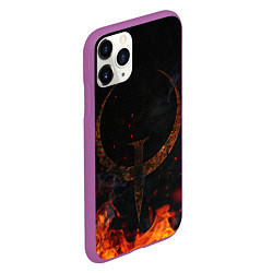 Чехол iPhone 11 Pro матовый Quake one, цвет: 3D-фиолетовый — фото 2