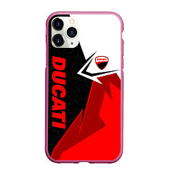 Чехол iPhone 11 Pro матовый Ducati moto - красная униформа