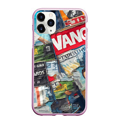 Чехол iPhone 11 Pro матовый Vanguard collage - ai art patchwork, цвет: 3D-розовый