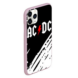 Чехол iPhone 11 Pro матовый Ac dc rock, цвет: 3D-розовый — фото 2