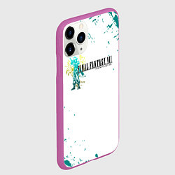 Чехол iPhone 11 Pro матовый Final fantasy неон, цвет: 3D-фиолетовый — фото 2