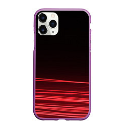 Чехол iPhone 11 Pro матовый Веяние, цвет: 3D-фиолетовый