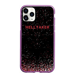 Чехол iPhone 11 Pro матовый Helltaker демоны, цвет: 3D-фиолетовый