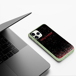 Чехол iPhone 11 Pro матовый Helltaker демоны, цвет: 3D-салатовый — фото 2