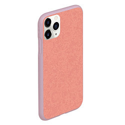Чехол iPhone 11 Pro матовый Однотонный персиковый текстура, цвет: 3D-розовый — фото 2