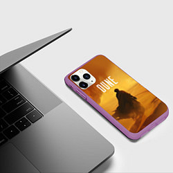 Чехол iPhone 11 Pro матовый Дюна - пустыня, цвет: 3D-фиолетовый — фото 2