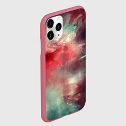 Чехол iPhone 11 Pro матовый Космическая аномалия, цвет: 3D-малиновый — фото 2