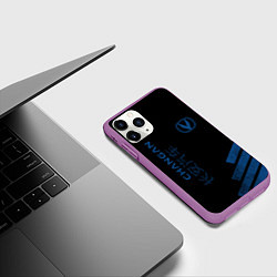 Чехол iPhone 11 Pro матовый Changan, цвет: 3D-фиолетовый — фото 2
