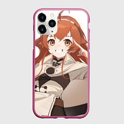 Чехол iPhone 11 Pro матовый Реинкарнация Безработного Eris cute, цвет: 3D-малиновый