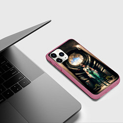 Чехол iPhone 11 Pro матовый Stellar Blade, цвет: 3D-малиновый — фото 2