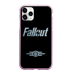 Чехол iPhone 11 Pro матовый Fallout - Logo, цвет: 3D-розовый