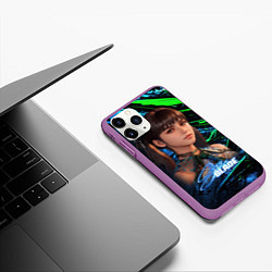 Чехол iPhone 11 Pro матовый Stellar Blade Ева, цвет: 3D-фиолетовый — фото 2