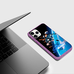 Чехол iPhone 11 Pro матовый Ева stellar blade, цвет: 3D-фиолетовый — фото 2