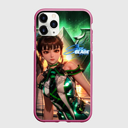 Чехол iPhone 11 Pro матовый Stellar Blade Eve green style, цвет: 3D-малиновый