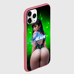 Чехол iPhone 11 Pro матовый Stellar Blade Eve вид сзади, цвет: 3D-малиновый — фото 2