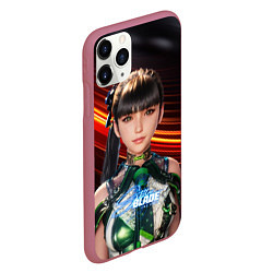 Чехол iPhone 11 Pro матовый Stellar Blade Eve dark, цвет: 3D-малиновый — фото 2