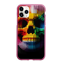 Чехол iPhone 11 Pro матовый Lego skull fantasy - ai art