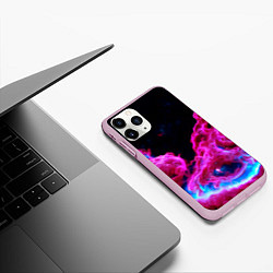 Чехол iPhone 11 Pro матовый Розовый густой туман - inferno pink, цвет: 3D-розовый — фото 2