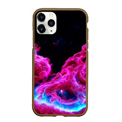 Чехол iPhone 11 Pro матовый Розовый густой туман - inferno pink, цвет: 3D-коричневый