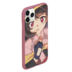 Чехол iPhone 11 Pro матовый Konosuba Мэгумин cute, цвет: 3D-малиновый — фото 2