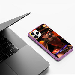 Чехол iPhone 11 Pro матовый Konosuba Мэгумин cute, цвет: 3D-фиолетовый — фото 2