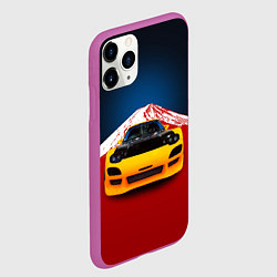 Чехол iPhone 11 Pro матовый Японский спортивный автомобиль, цвет: 3D-фиолетовый — фото 2