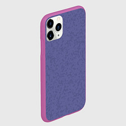 Чехол iPhone 11 Pro матовый Сиреневый однотонный пятнистый, цвет: 3D-фиолетовый — фото 2