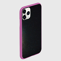 Чехол iPhone 11 Pro матовый Звездный космос темно-синий, цвет: 3D-фиолетовый — фото 2