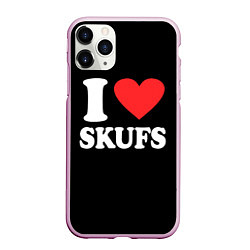 Чехол iPhone 11 Pro матовый I love skufs