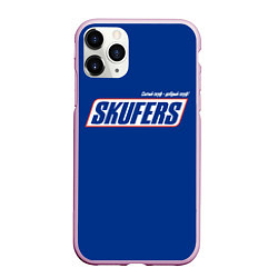 Чехол iPhone 11 Pro матовый Skufers, цвет: 3D-розовый