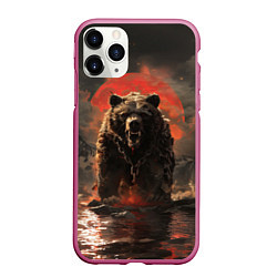 Чехол iPhone 11 Pro матовый Russian angry bear