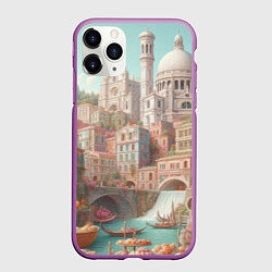 Чехол iPhone 11 Pro матовый Город в восточном стиле