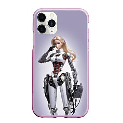 Чехол iPhone 11 Pro матовый Barbie cyberpunk - ai art fantasy