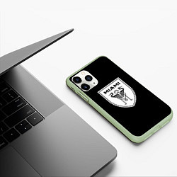 Чехол iPhone 11 Pro матовый Inter fc club, цвет: 3D-салатовый — фото 2