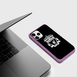 Чехол iPhone 11 Pro матовый Liverpool fc club, цвет: 3D-фиолетовый — фото 2