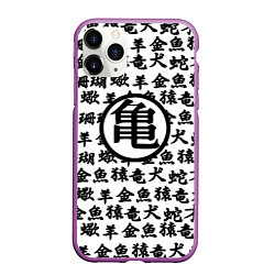 Чехол iPhone 11 Pro матовый Dragon ball anime pattern steel