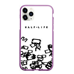 Чехол iPhone 11 Pro матовый Half life symbol steel gordon