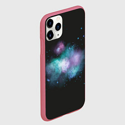 Чехол iPhone 11 Pro матовый Космическая туманность - облачко, цвет: 3D-малиновый — фото 2