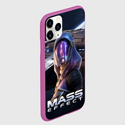 Чехол iPhone 11 Pro матовый Mass Effect ТалиЗора, цвет: 3D-фиолетовый — фото 2