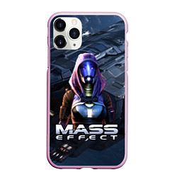 Чехол iPhone 11 Pro матовый Mass Effect ТалиЗора, цвет: 3D-розовый