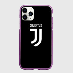 Чехол iPhone 11 Pro матовый Ювентус лого, цвет: 3D-фиолетовый