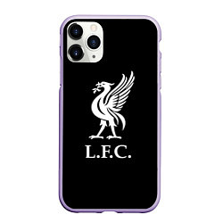 Чехол iPhone 11 Pro матовый Liverpool fc club, цвет: 3D-светло-сиреневый