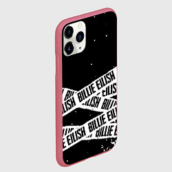 Чехол iPhone 11 Pro матовый Billie Eilish steel music eng, цвет: 3D-малиновый — фото 2